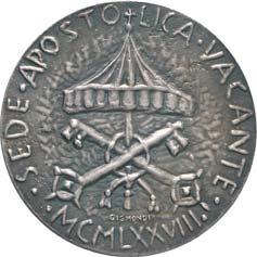 VI - Busto del Pontefice - R/ Vocazione Sacerdotale - Mont. 22 AG FDC 30 488 Medaglia A.