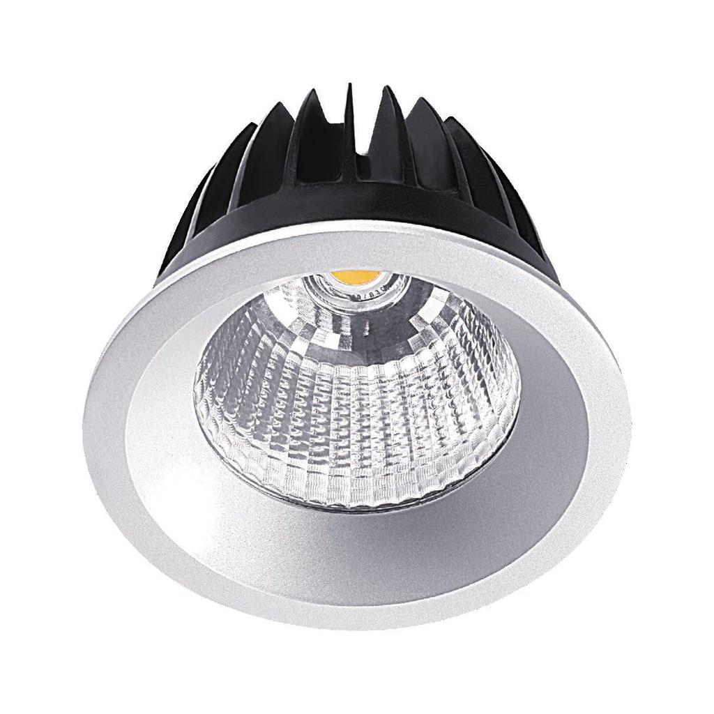 / 256 257/ SPECIFICHE Tecnologia LED CoB Driver integrato Temperatura colore: 3000K/4000K CRI>80; CRI>90 McAdams 3 Life Time: L80/B50 >50.