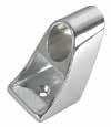 A H Raccordo per corrimano in acciaio inox AISI 316 ricavato dal pieno, per tubo Ø mm. 25.