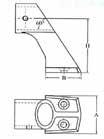 Terminali per corrimano, in acciaio inox AISI 316. Articolo Ø mm. A mm. B mm. H mm. 2945022 22 35 31 52 Articolo Ø mm. A mm. B mm. H mm. 2942022 22 37 32 52 Articolo Tubo Ø mm.