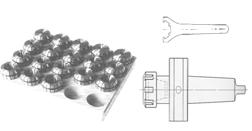 LUBRIFICAZIONE DIN 6499/B ER 25 ER25FL Ø 3,0 16,0 PINZE ER MULTITAGLIO CON FORI DI LUBRIFICAZIONE DIN 6499/B ER 32 KITCM4ER32 RAG+18ER32 500,00 KITCM4ER32 RAG+6ER32 292,50 PORTA PINZE ER CONO MORSE