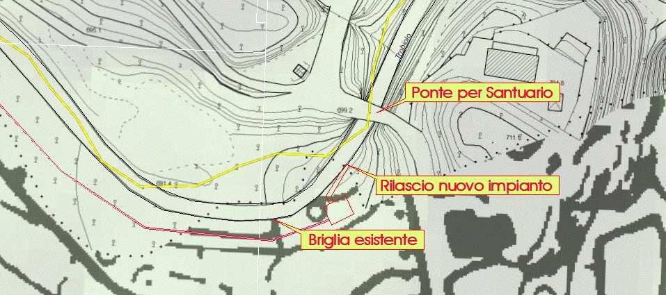 Centrale e canale di restituzione La centrale di produzione (per la cui descrizione dettagliata si rimanda alle Tav.