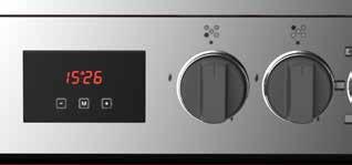 cm-high steel cooktop Robust cooker structure with heavy pillars Soft-touch