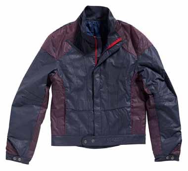 PADDED JACKET Two-colors jacket with decorative stitchings and embroideries/ 100% cotton 180 g/m2/wax