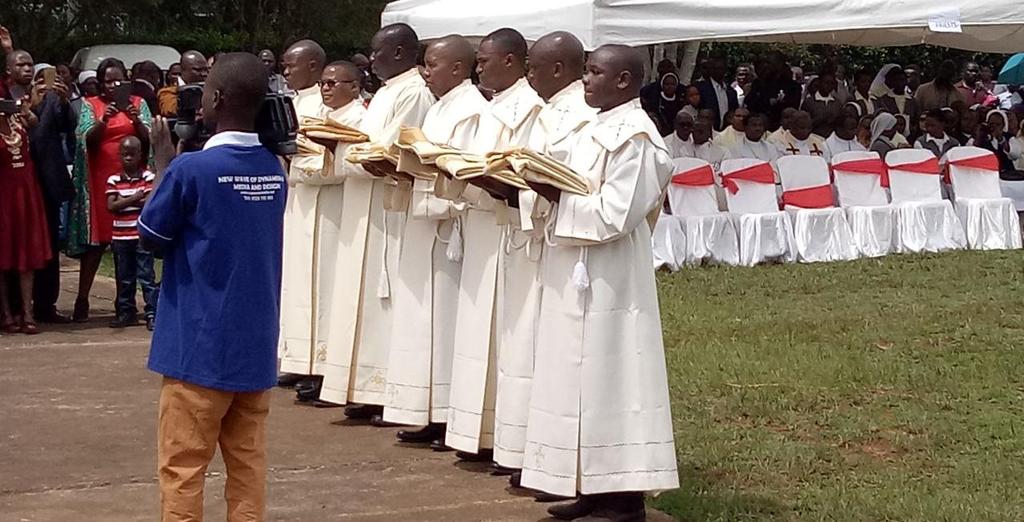 We are happy to welcome Deacon John Kariuki and Brother Paul Kabito back after their priesthood and deaconate ordination celebration respectively. John is now a priest and Paul a deacon.