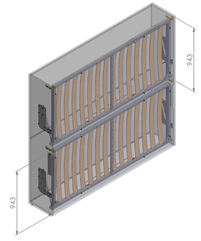 13.4171 Letto a castello con aperura manuale ALÌ Bunk bed with manual pull down ALÌ