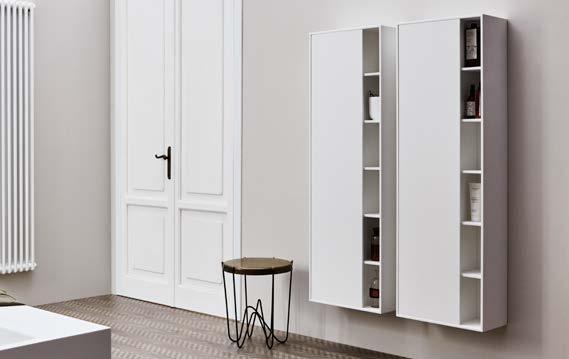 Unico ensili in Corian Corian wall cabinets ensili realizzati interamente in Corian. I frontali possono essere nel medesimo materiale o in pl olaris, apertura push-pull.