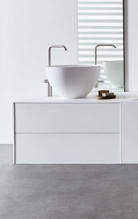 item. The unit is realized in Corian even colored, the frontal panels can be made in olaris.
