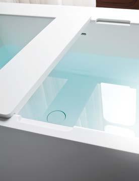 Accessori per vasca Accessories for bathtub Vassoio in Corian Glacier White, specifico per