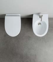 Coprivaso Slim con sistema a sgancio rapido Slim toilet seat with quickrelease system wc 38 53 bidet Ceramica Ceramic Matt Glossy Disponibile nella versione