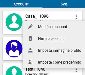 6. Personalizzazioni Tra le varie opzioni di personalizzazione del singolo account, è