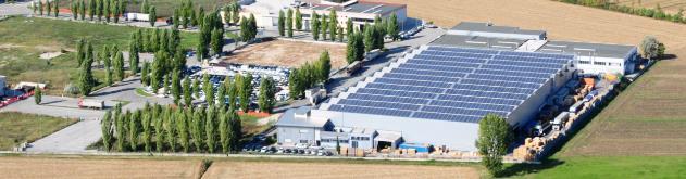 tabellare che grafica); Punti di monitoraggio in Veneto, Lombardia e Piemonte; Totale di 7 impianti fotovoltaici monitorati (potenza picco