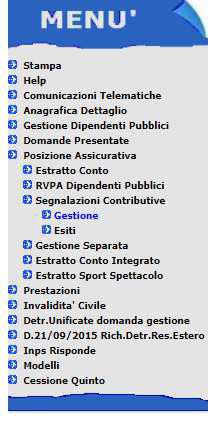 e si cerca: SEGNALAZIONI CONTRIBUTIVE 4 PASSO Dopo l'accertamento