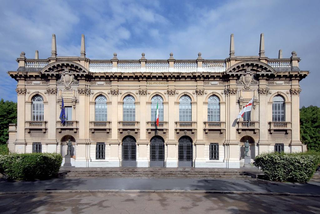 POLITECNICO DI MILANO occupano dei diversi settori dell ingegneria e 2 scuole di architettura e design industriale.