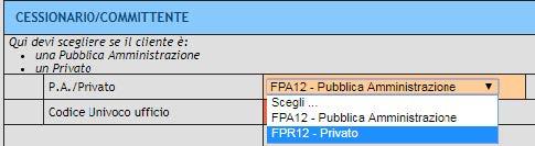 Se Pubblica Amministrazione, inserire il codice univoco alfanumerico di 6 caratteri.