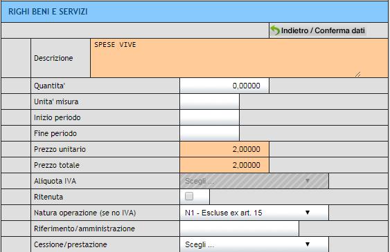 11. COMPILA LA SEZIONE RIEPILOGO IVA (anche se esente Iva) Indica il tipo di aliquota.