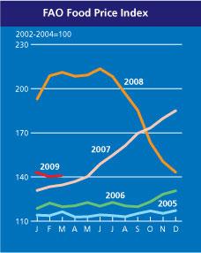 1. L andamento dei prezzi delle commodities agricole