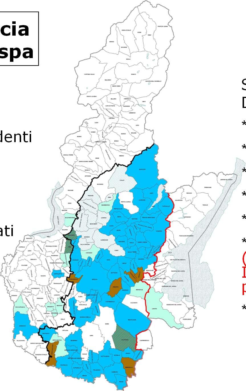 Il servizio idrico integrato di A2A Ciclo Idrico Provincia di Brescia A2A Ciclo Idrico spa SERVIZIO ACQUEDOTTO * 74 Comuni * 589.828 abitanti residenti * 3.