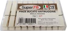 00 mollette pvc per bucato "super78" resistenti, colorate, fornite in confezione da 10 pezzi. MBPS10 - Confez.