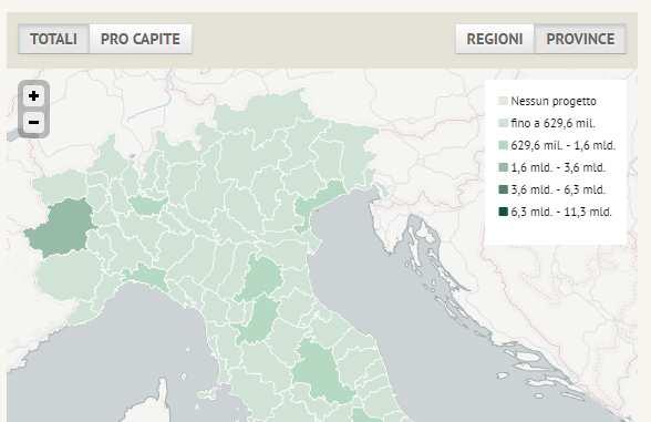 Homepage OC: mappe interattive Le mappe riportano la