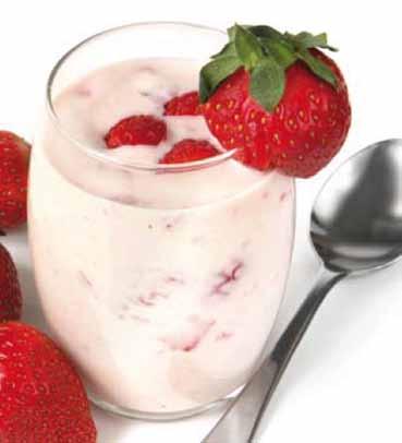 Yogurt cream bianco naturale Yogurt per prima colazione,