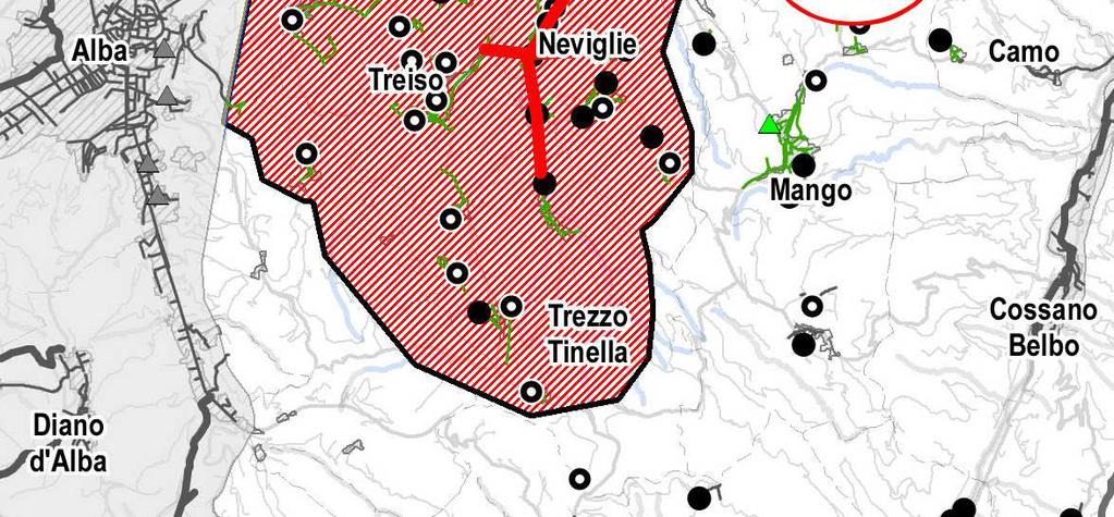 fondovalle Tanaro (vedi intervento SFD-6), con dismissione degli impianti di depurazione locali.