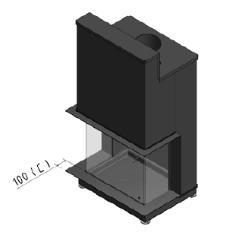 Il caminetto può raggiungere temperature molto elevate e pertanto bisogna lasciare lo spazio necessario per permettere la dilatazione del monoblocco e per garantire un buon circolo d aria attorno a