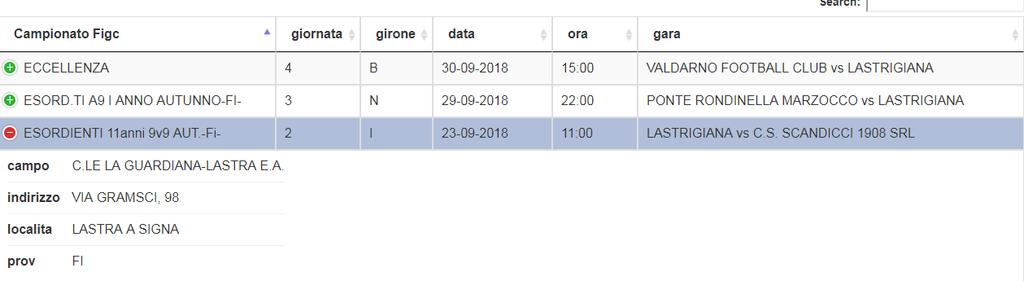 MANUALE UTILIZZO APPLICAZIONE PROGRAMMAZIONE GARE