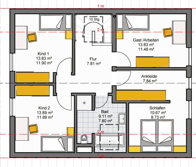 160 m² # 4 Camere da letto 2 Bagni