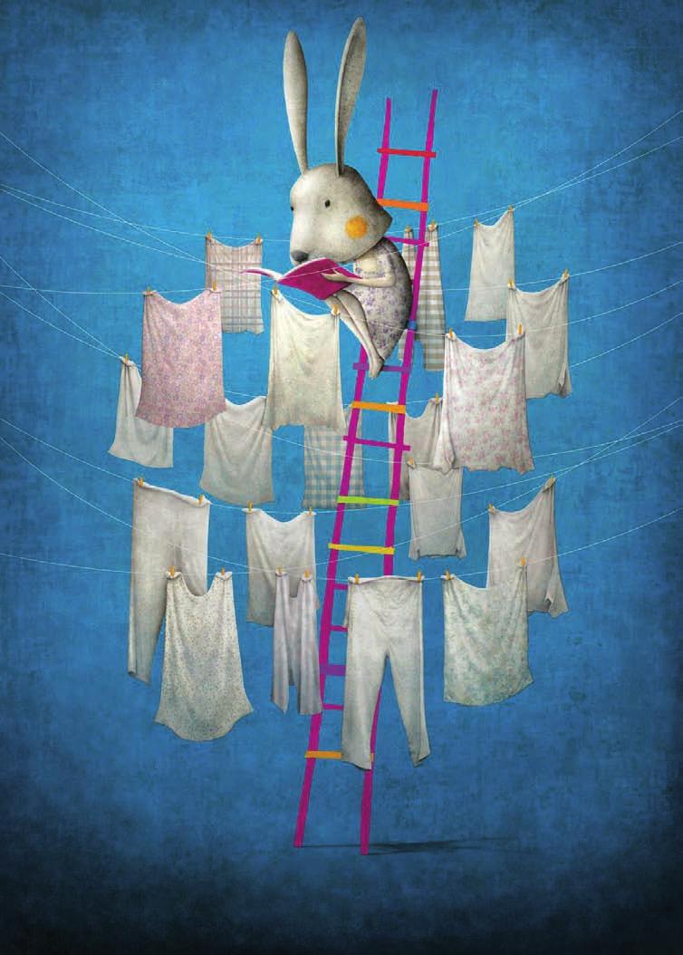 40 Illustrazione di Gabriel Pacheco La scala poster