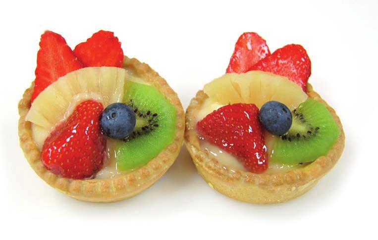 Frutta fantasia Valigetta porta paste tartellette di frolla farcita con crema e tanta