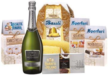 Bauli 750 g Spumante Millesimato Cuvée Demisec Sant Orsola 10 750 ml Confezione Morbidelli Sperlari 90 g