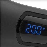 Temperatura regolabile: 130-230 C Impostazione rotazione: 3 (destra, sinistra e automatica) Giri regolabili: da 5 a 12 per ogni sessione Display LCD Indicatore della temperatura Rivestimento in