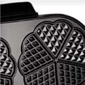 DIVERTIRSI IN CUCINA CIALDIERA PER WAFFLE 10 waffles a forma di cuore per cottura - Termostato WF-2120 Cialdiera per waffle elegante per preparare 10 i
