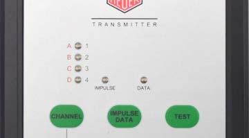 CHANNEL Per controllare il CANALE programmato. Per cambiare il CANALE, tenere premuto SET e schiacciare CHANNEL. 7. TEST Per testare la sola trasmissione di impulsi.