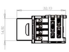 Placca Utente universale U/UTP o F/UTP o S/FTP La placca porta frutto autoportante è etichettabile per l