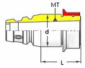 63 1 16 Pinze - Collets DIN 6499 B Riduzione a cono Morse / MT dapters Mit Morse Kegel DIN 228 / Douilles cône Morse d L 203-248 40QHC-MT1