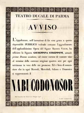 GLI ANNI DI GALER A GR ANDE MUSICA PER GR ANDI PASSIONI Dal 1842, l anno della sua terza opera il Nabucco, al 1850 Giuseppe Verdi scrive e mette in scena tredici opere, curando sempre di persona l