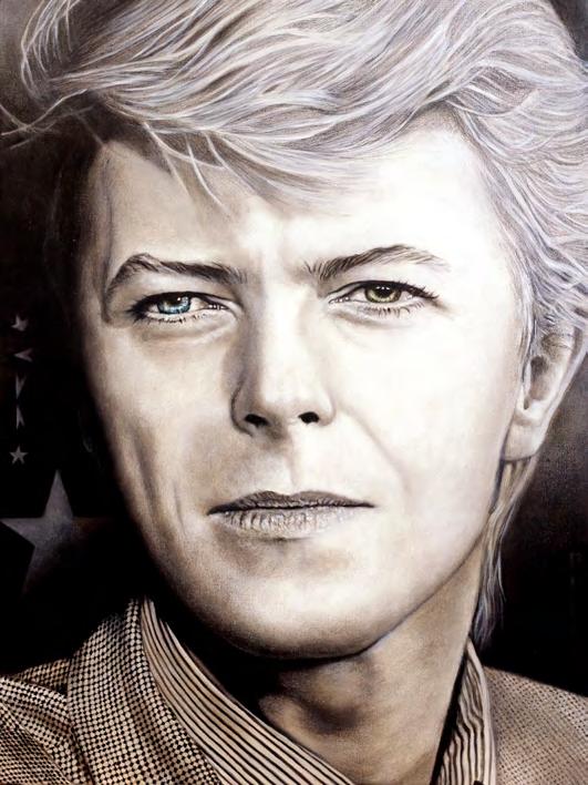 tribute to Bowie Olio e matita