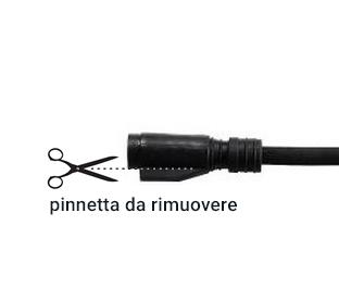 4 Con un cutter rimuovere delicatamente la pinnetta