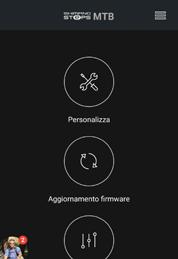 11 Scegliere personalizza > unità di trasmissione e passare ad acceso. Premere su spento e salvare in basso a destra, quindi uscire dall applicazione.