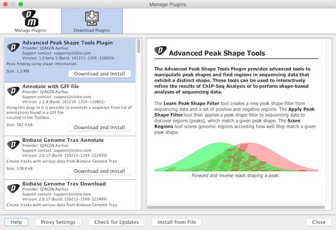 Plugins can be installed separately by users working in specific fields of research (e.g. Human clinical genomics).