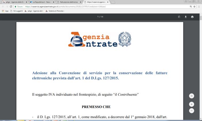 CONSERVARE LA FE (ACCORDO DI SERVIZIO) Dalla data di adesione al servizio, sono AUTOMATICAMENTE portate in conservazione tutte le fatture (e le note di variazione) trasmesse e ricevute dal SdI in