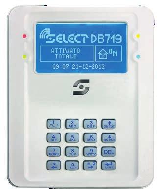 marrone DB711m nero DB711n Sensore wireless DB711 disponibile in vari colori Tastiera via radio BIDIREZIONALE, 868 MHz FSK Tastiera via radio bidirezionale rolling code, gestione dell inserimento