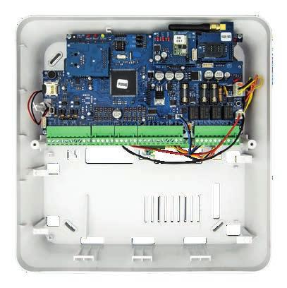 Centrale filare doppio bus (gestione da remoto tramite Cloud) 164 48 Gemma centrale illuminata Avvisi luminosi tramite guidaluce a led Centrale componibile a moduli (opzionali): LAN (modulo ETH) GSM