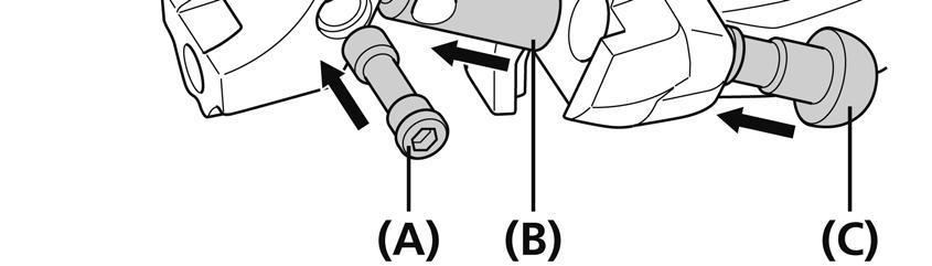 INSTALLAZIONE I-spec B 1. Con una brugola da 2mm aprire la fascetta della leva freno, come mostrato nell'illustrazione. 3.