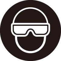 Durante operazioni di manutenzione come la sostituzione di componenti è necessario indossare sempre occhiali di sicurezza o occhiali a mascherina, per proteggere gli occhi.