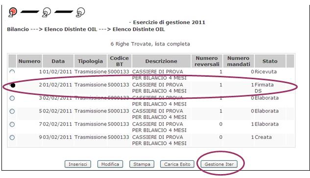 4. GESTIONE ITER DOWNLOAD DISTINTA Questo passaggio consente all utente di scaricare il file che poi dovrà essere inviato all istituto cassiere.