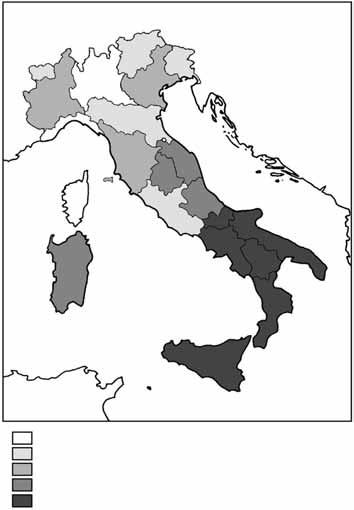 Diffusione di giornali d'informazione generale e di altri periodici Anno 1990 Fonte : ISTAT, 1992 Numero di giornali e periodici per abitante per anno: Liguria 106 Lombardia 104 Emilia-Romagna 98