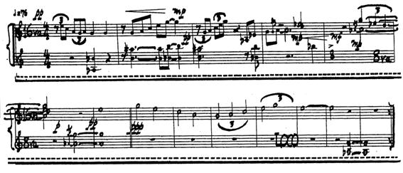 In questa Sonata è particolarmente evidente la contrapposizione timbrica fra le due mani: la mano destra utilizza prevalentemente suoni metallici, mentre la mano sinistra è caratterizzata da sonorità